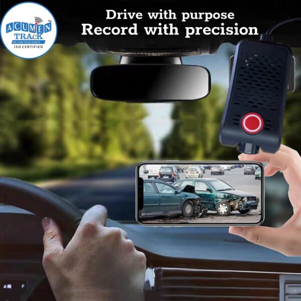 Acumen Track Dashcam Z1 4G, 1080P Full HD Recording, Real-Time GPS Tracking, SOS Button, Collision Alarm & Recording, Driving Behaviour Monitoring, 256GB SD Card Support, Loop Recording - Image 5