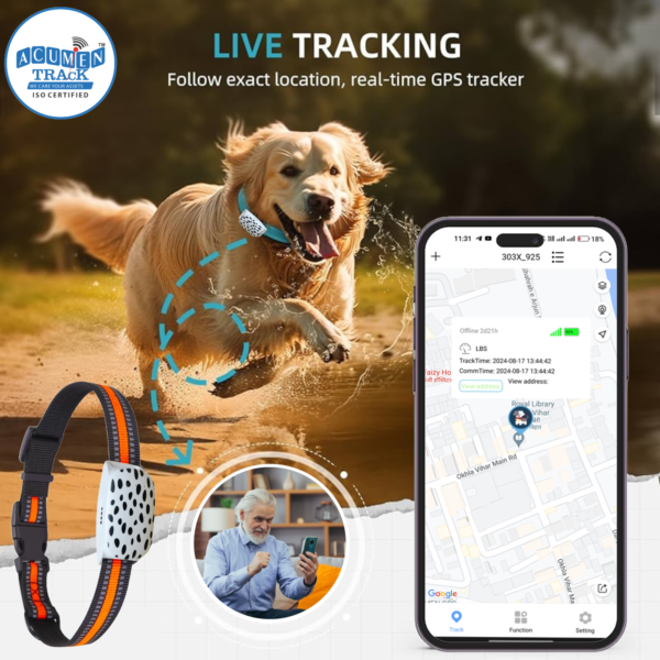 Acumen Track Smart Pet GPS Tracker, Track and Find Pets Anywhere, Long Battery Mini Size Smart Belt Pet Tracker Location Smart Tracker - Image 7